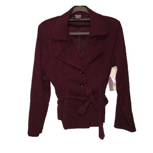 CLEARANCE NWT Laura Scott L Burgundy Blazer